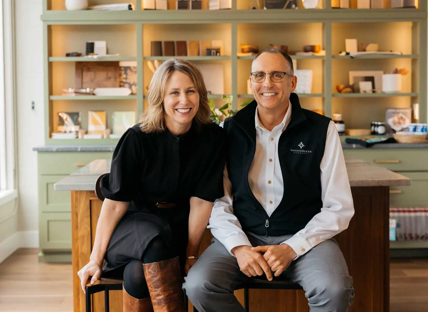 Jen and Ron VanderBeken, owners of VanderBeken Remodel